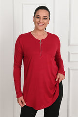 Bluza dama marimi mari cu fermoar 1387-23