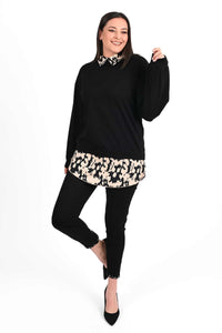 Bluza dama marimi mari cu imprimeu 1436-23