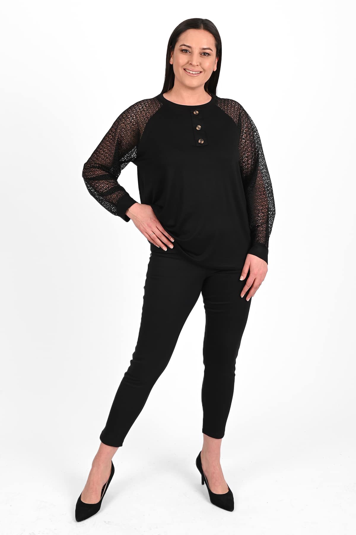 Bluza dama marimi mari nasturi 1442-23