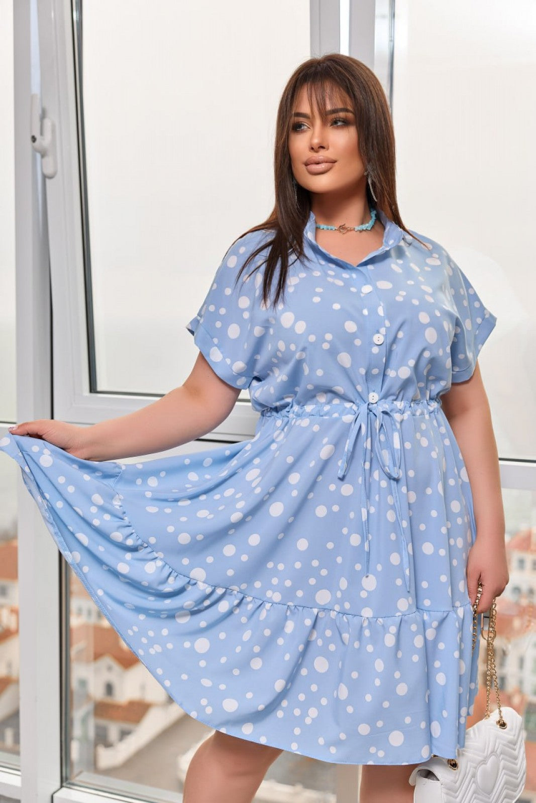 Rochie dama marimi mari buline 5226