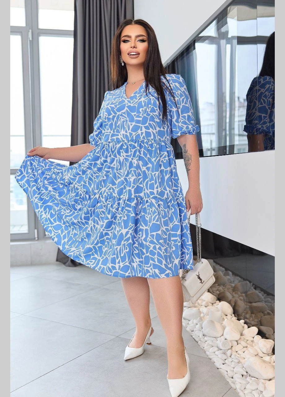 Rochie dama marimi mari cu maneca scurta 5230
