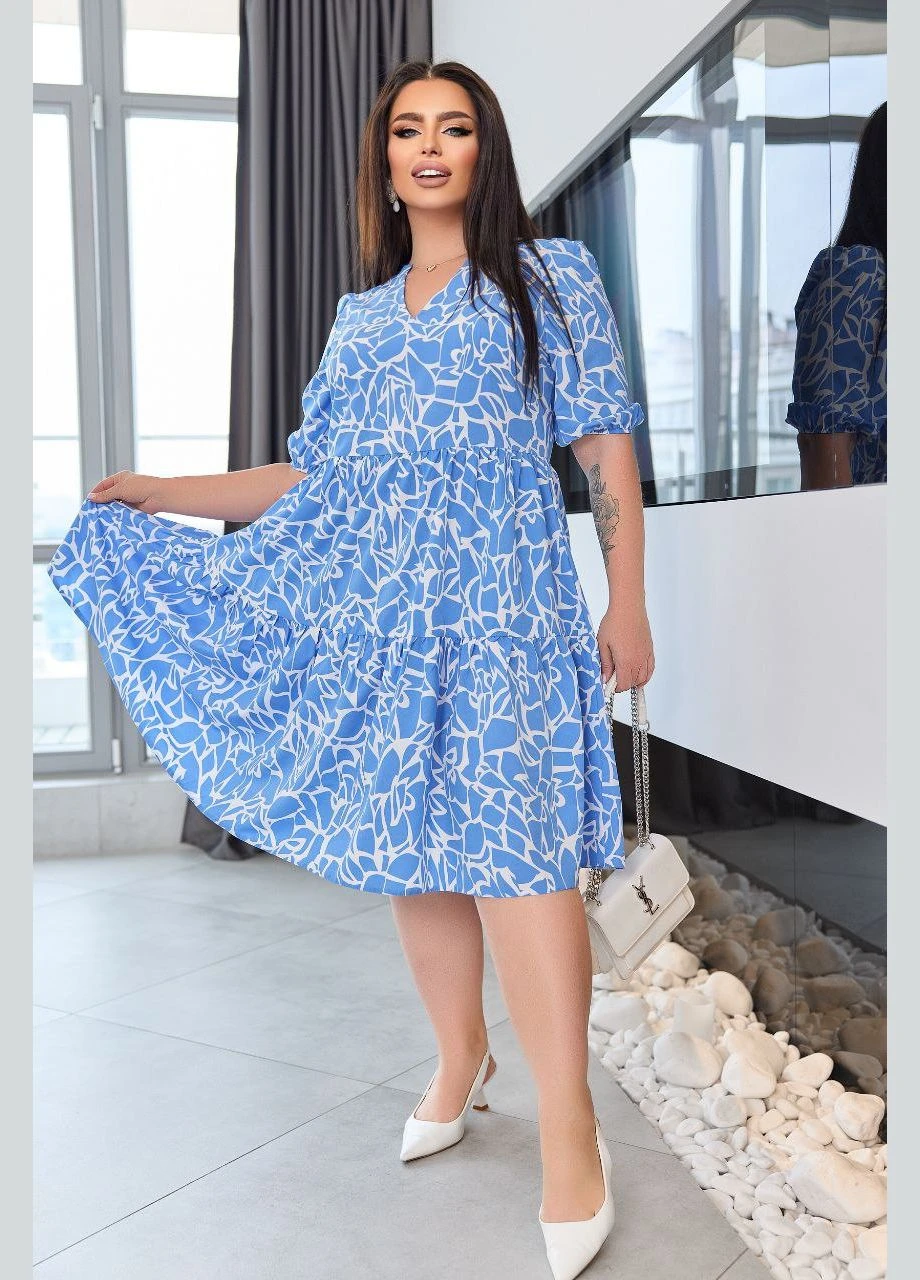 Rochie dama marimi mari cu maneca scurta 5230