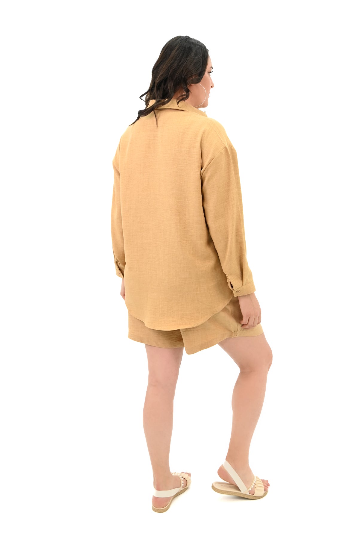 Set dama marimi mari pantaloni scurti cu camasa 8121 -24