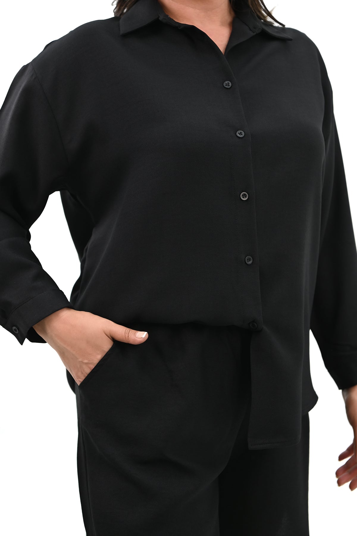 Set dama marimi mari pantaloni scurti cu camasa 8121 -24