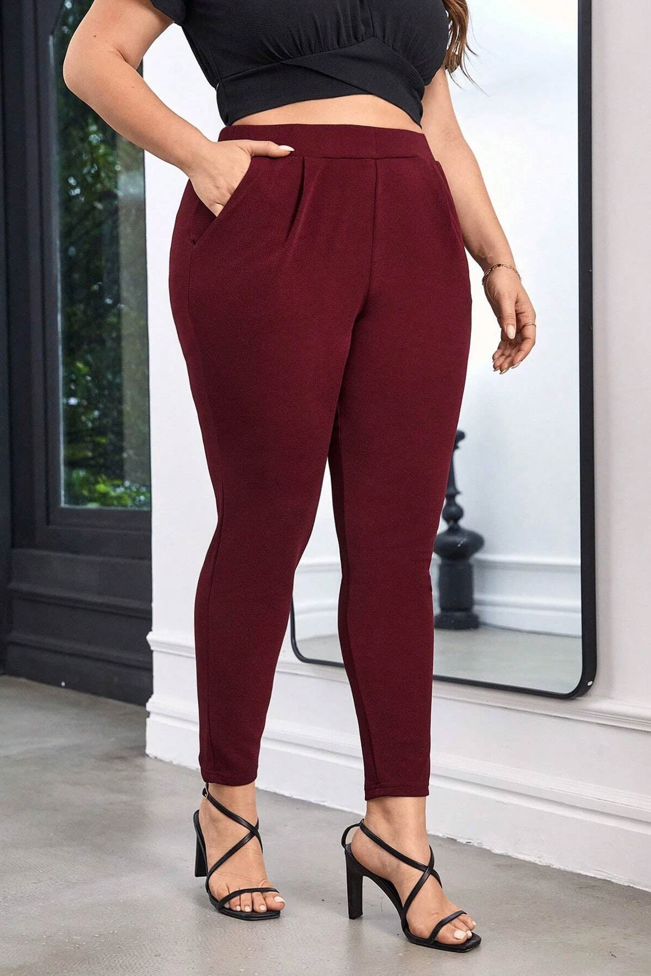 Pantaloni dama marimi mari 008