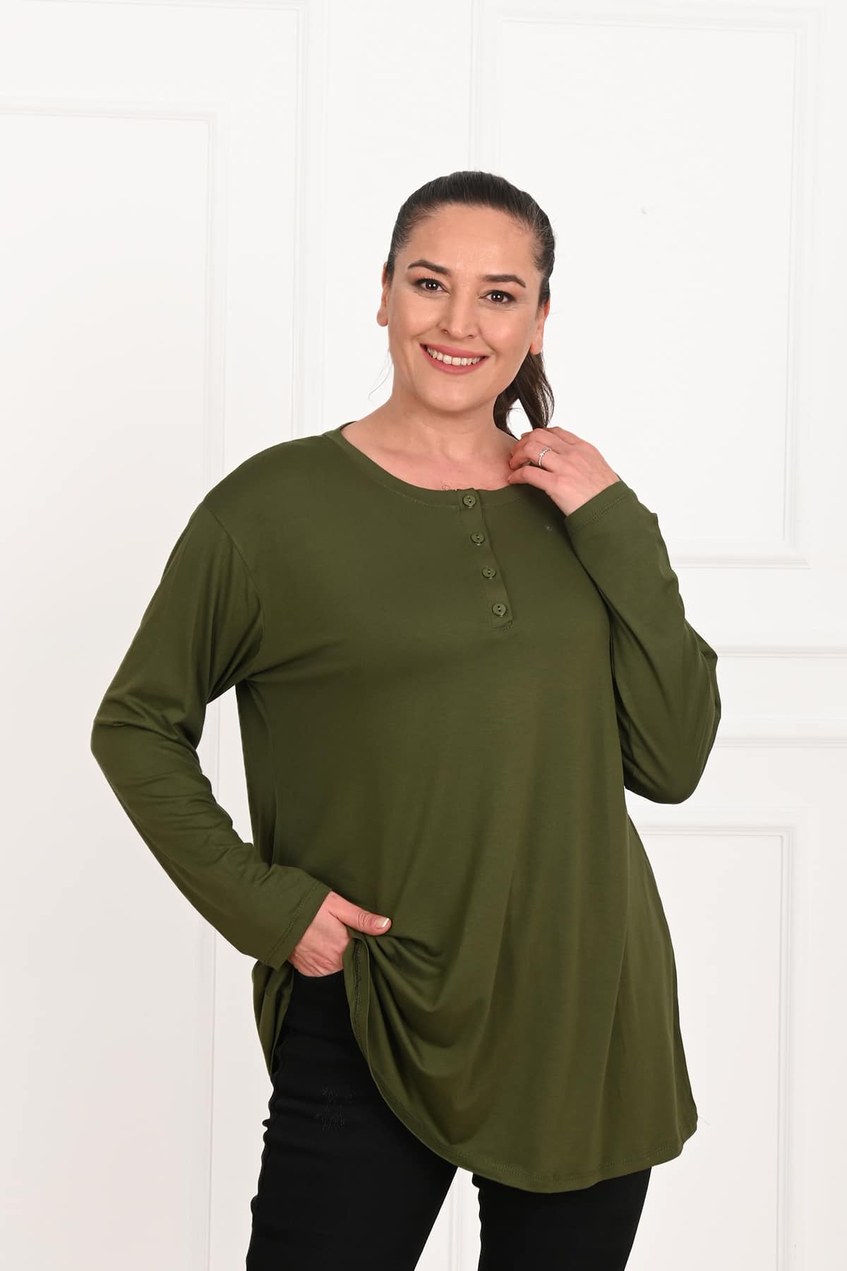 Bluza dama marimi mari cu nasturi 1376-23