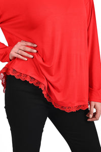 Bluza dama marimi dantela 1386-23