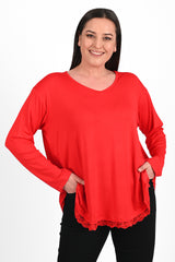 Bluza dama marimi dantela 1386-23