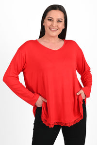 Bluza dama marimi dantela 1386-23