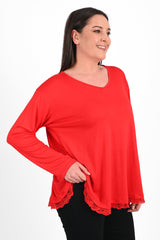 Bluza dama marimi dantela 1386-23