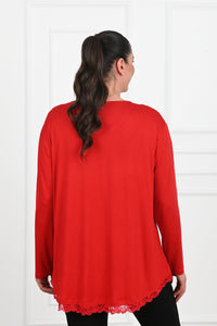 Bluza dama marimi dantela 1386-23
