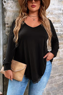 Bluza dama marimi dantela 1386-23