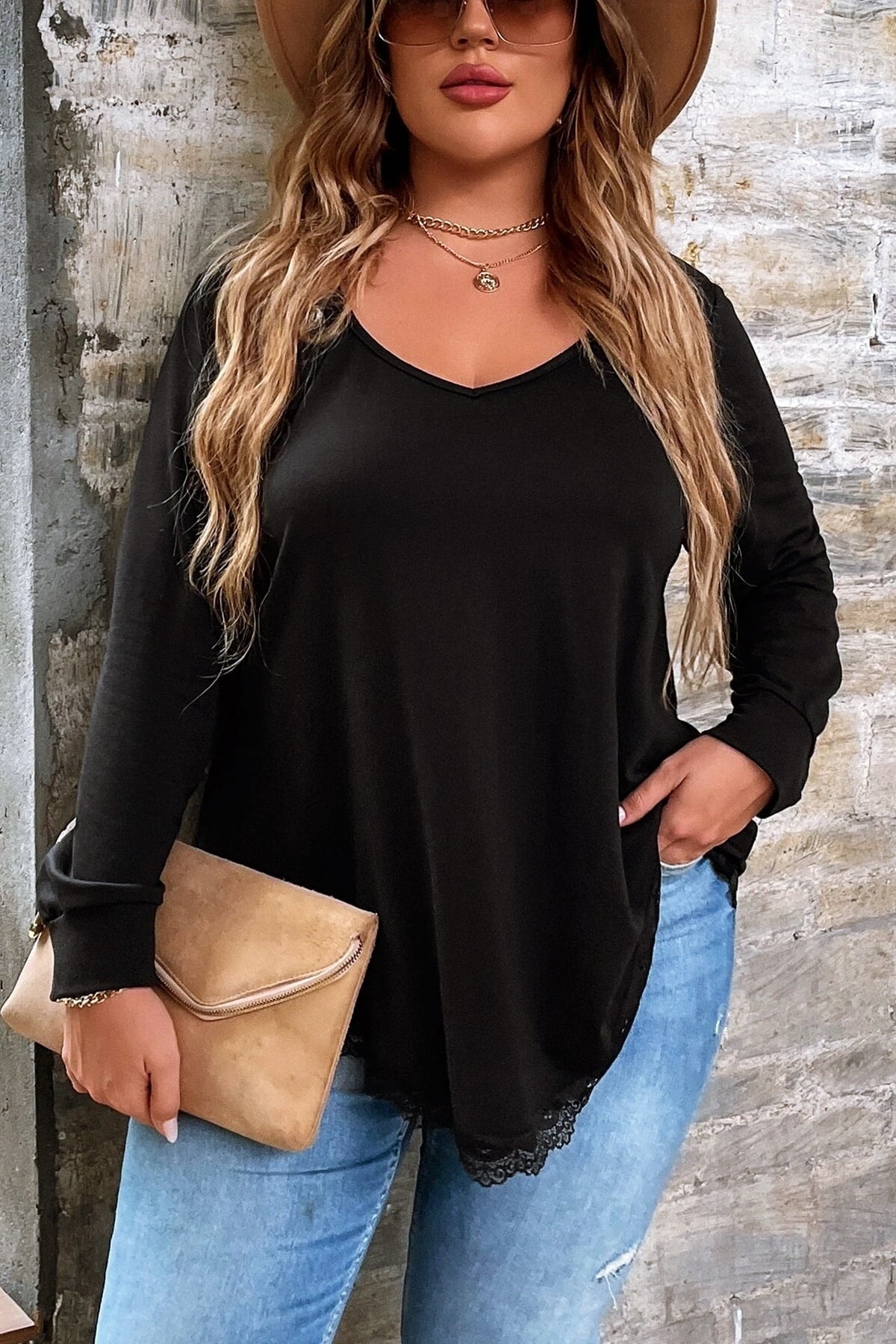 Bluza dama marimi dantela 1386-23