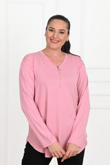 Bluza dama marimi mari cu fermoar 1387-23