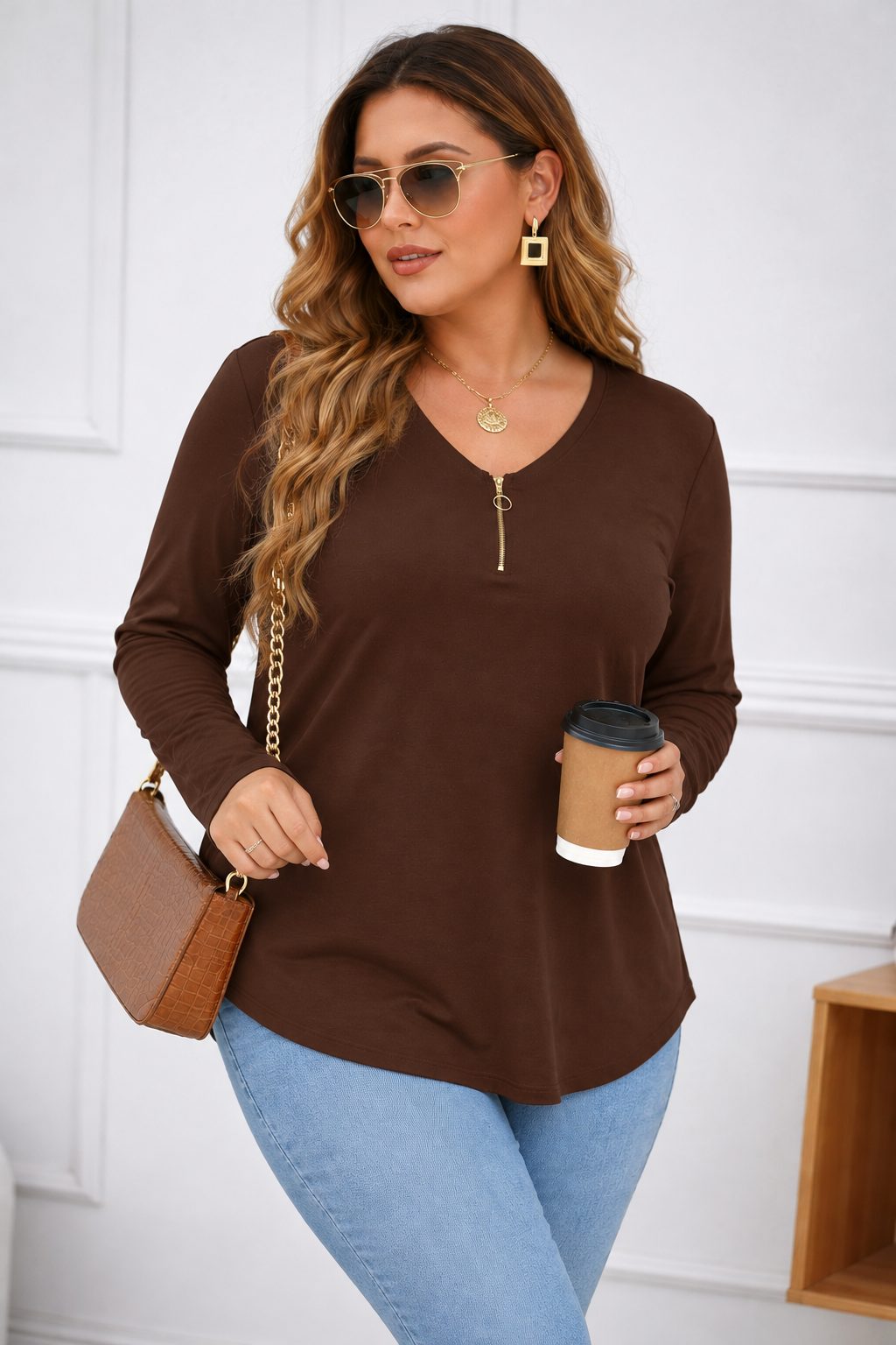 Bluza dama marimi mari cu fermoar 1387-23