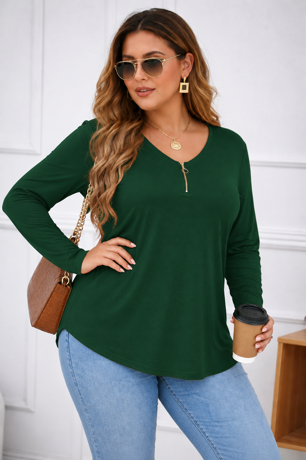 Bluza dama marimi mari cu fermoar 1387-23