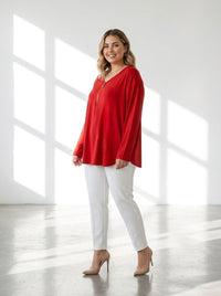 Bluza dama marimi mari cu fermoar 1387-23