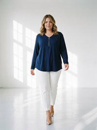Bluza dama marimi mari cu fermoar 1387-23