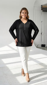 Bluza dama marimi mari cu fermoar 1387-23
