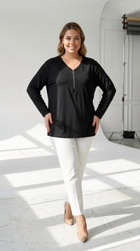 Bluza dama marimi mari cu fermoar 1387-23