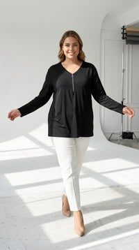 Bluza dama marimi mari cu fermoar 1387-23
