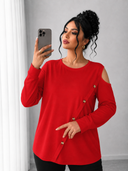Bluza dama marimi mari cu capse 1390-23