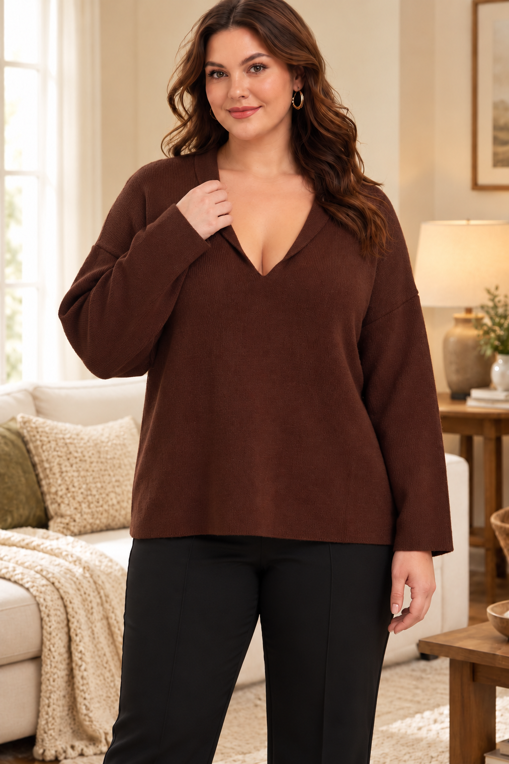 Best Sellers, Pulover dama marimi mari 1422, bigsize.ro