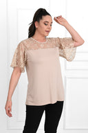 Tricou dama marimi mari cu dantela 1428-23