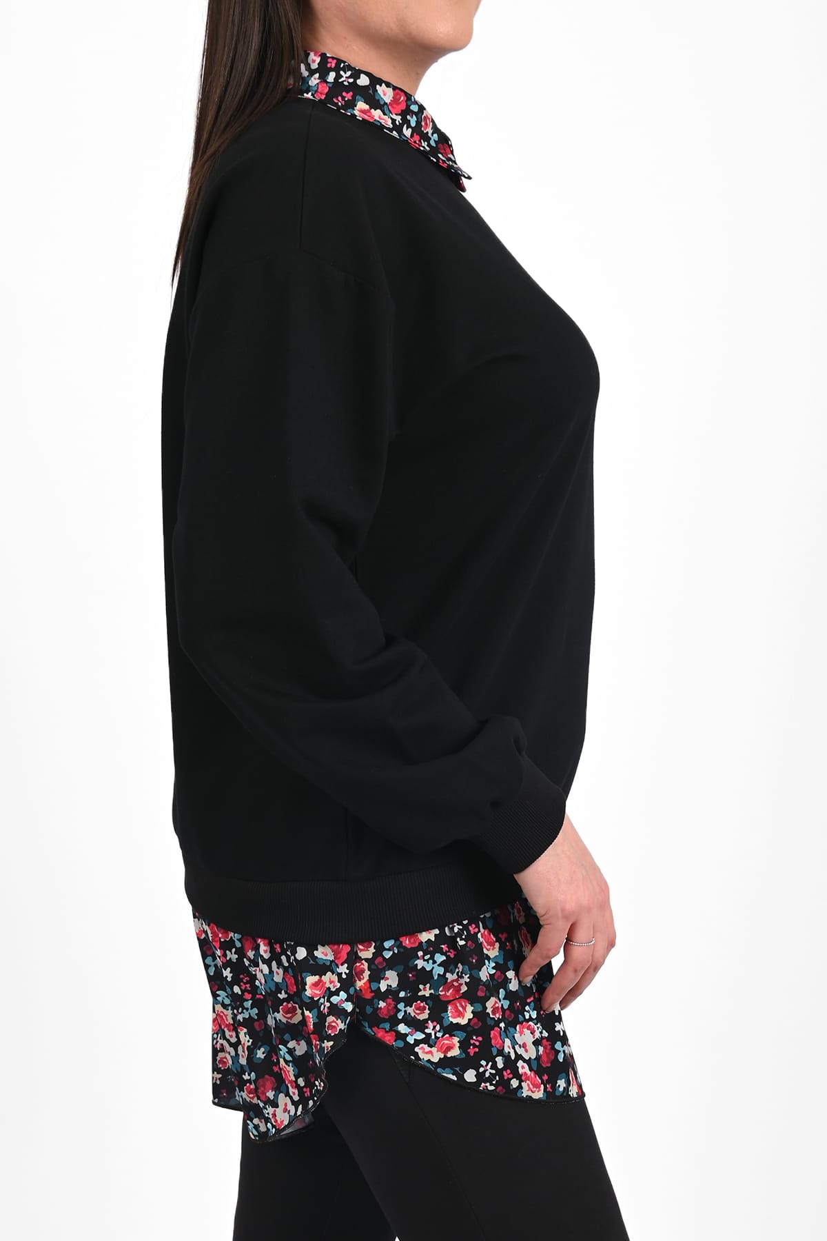 Bluza dama marimi mari cu flori 1438-23