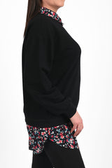 Bluza dama marimi mari cu flori 1438-23