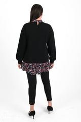 Bluza dama marimi mari cu flori 1438-23