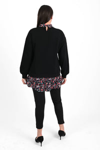 Bluza dama marimi mari cu flori 1438-23