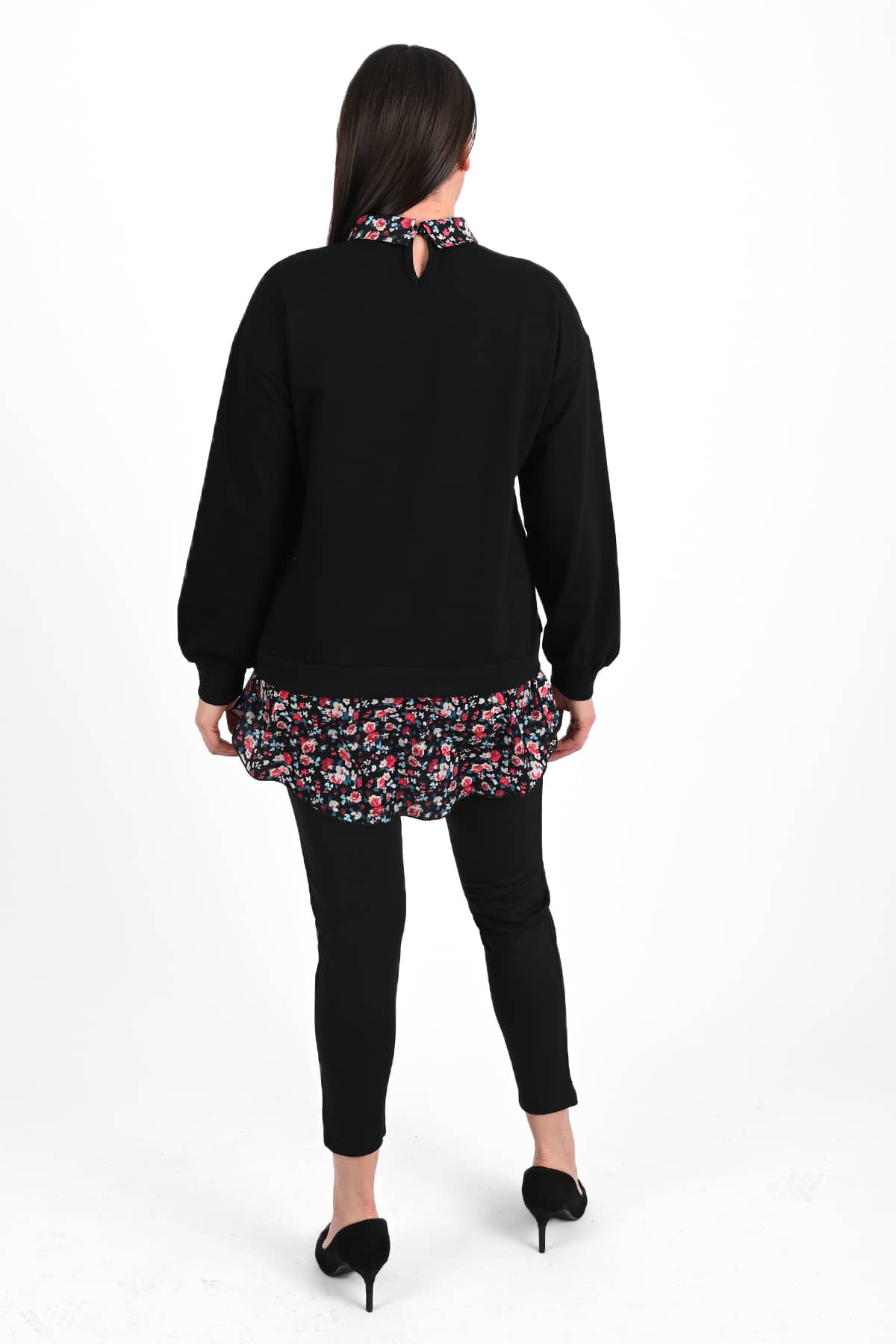 Bluza dama marimi mari cu flori 1438-23
