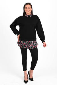 Bluza dama marimi mari cu flori 1438-23