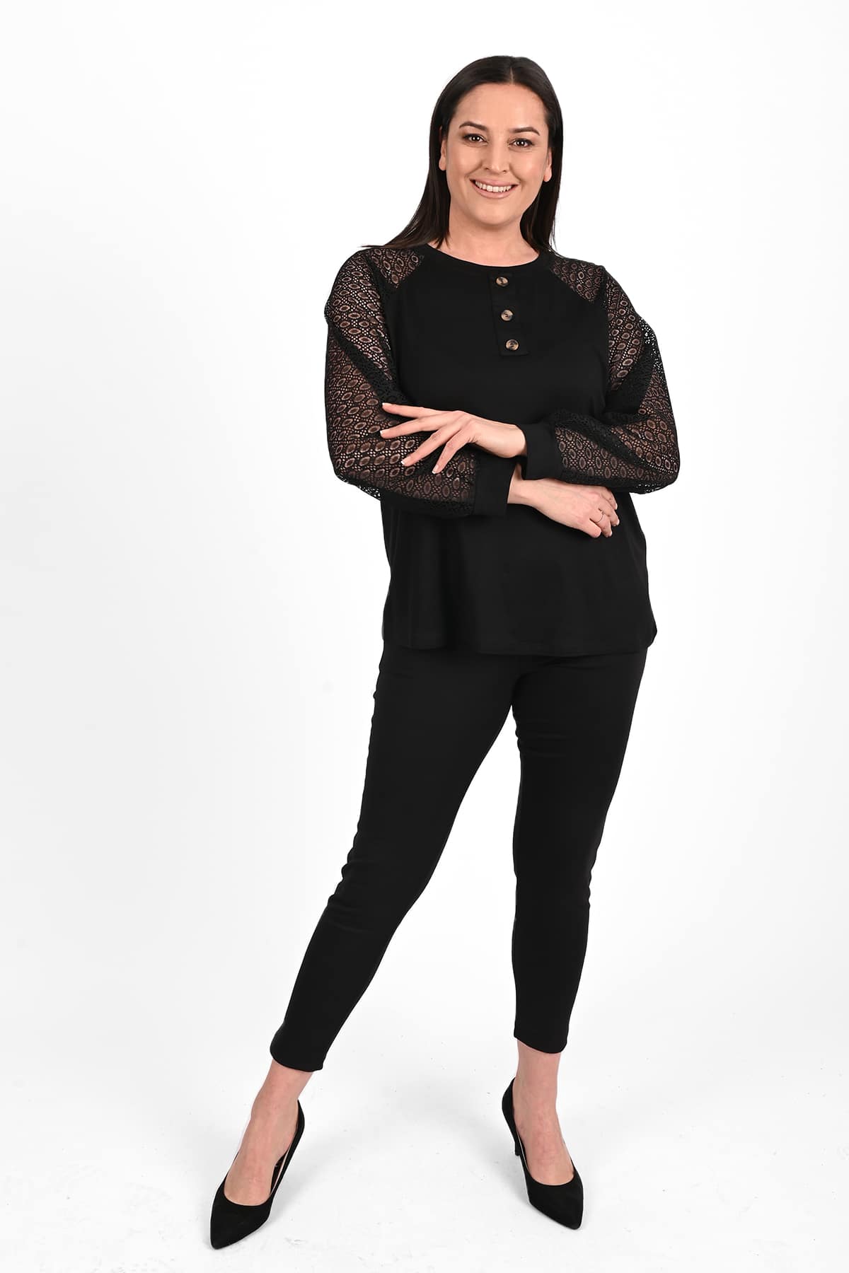 Bluza dama marimi mari nasturi 1442-23