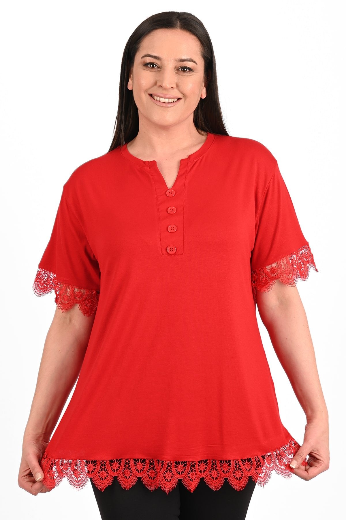 Tricou dama marimi mari cu dantela 1448-23