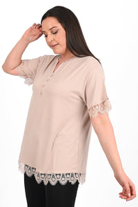 Tricou dama marimi mari cu dantela 1448-23