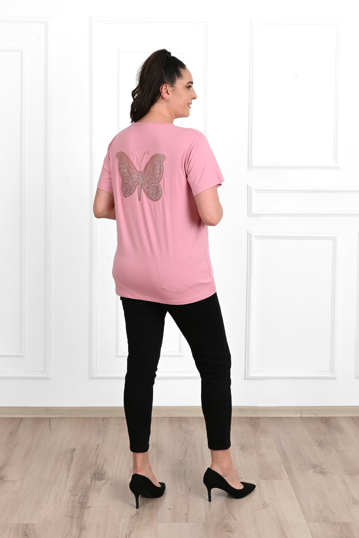Tricou dama marimi mari Butterfly 1461-23