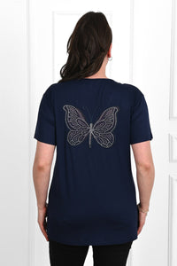Tricou dama marimi mari Butterfly 1461-23