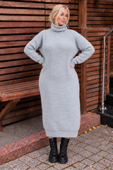 Rochie tricotata dama marimi mari 2018