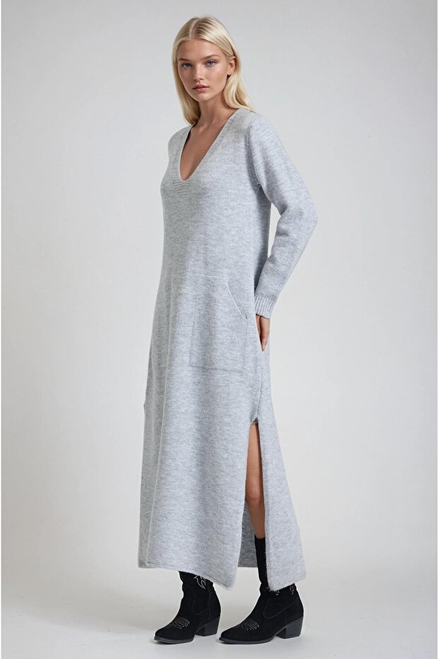Rochie tricotata dama marimi mari 2019