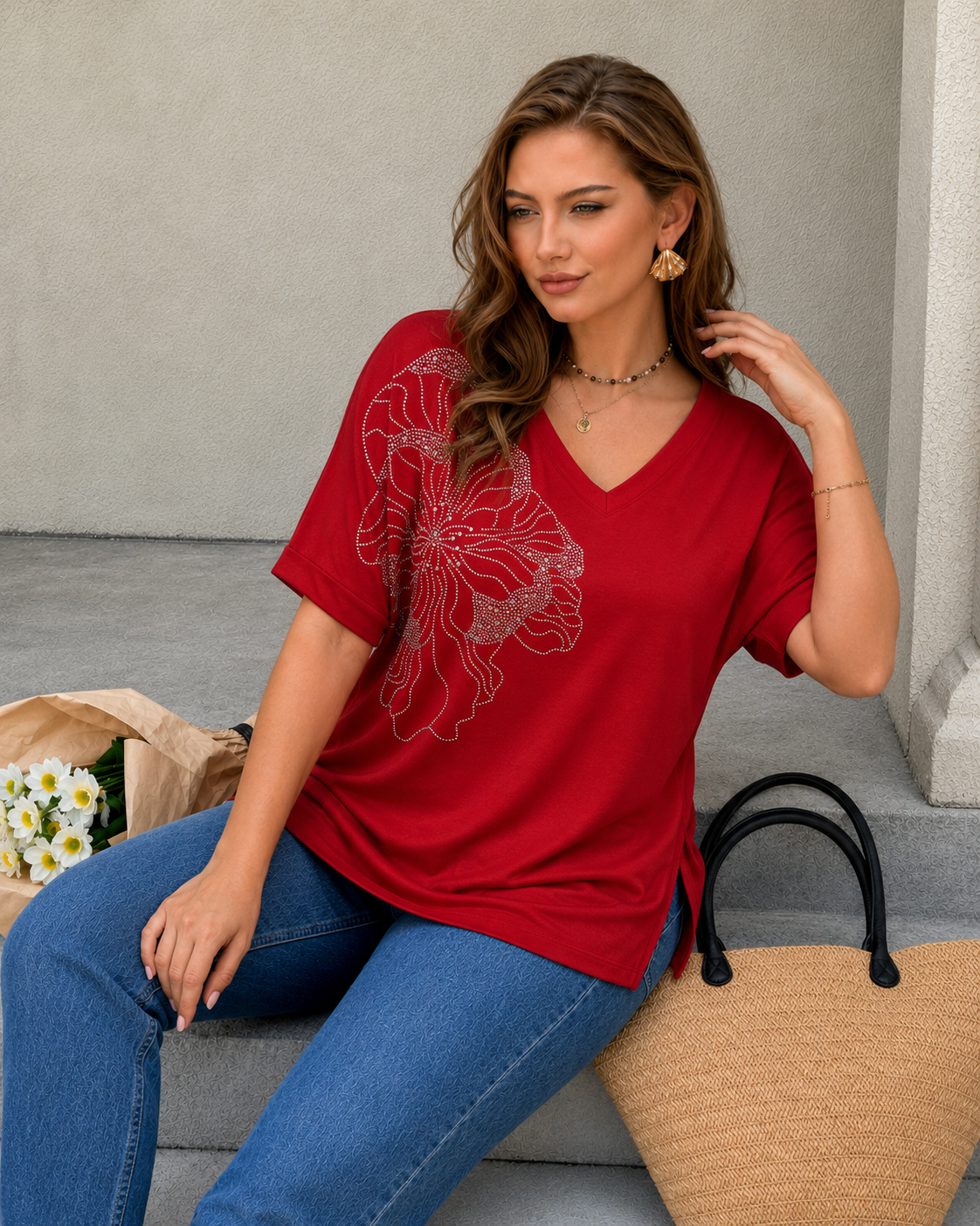 Best Sellers, Tricou dama marimi mari 2041, bigsize.ro