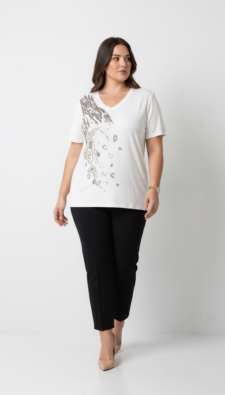 Best Sellers, Tricou dama marimi mari 2042, bigsize.ro