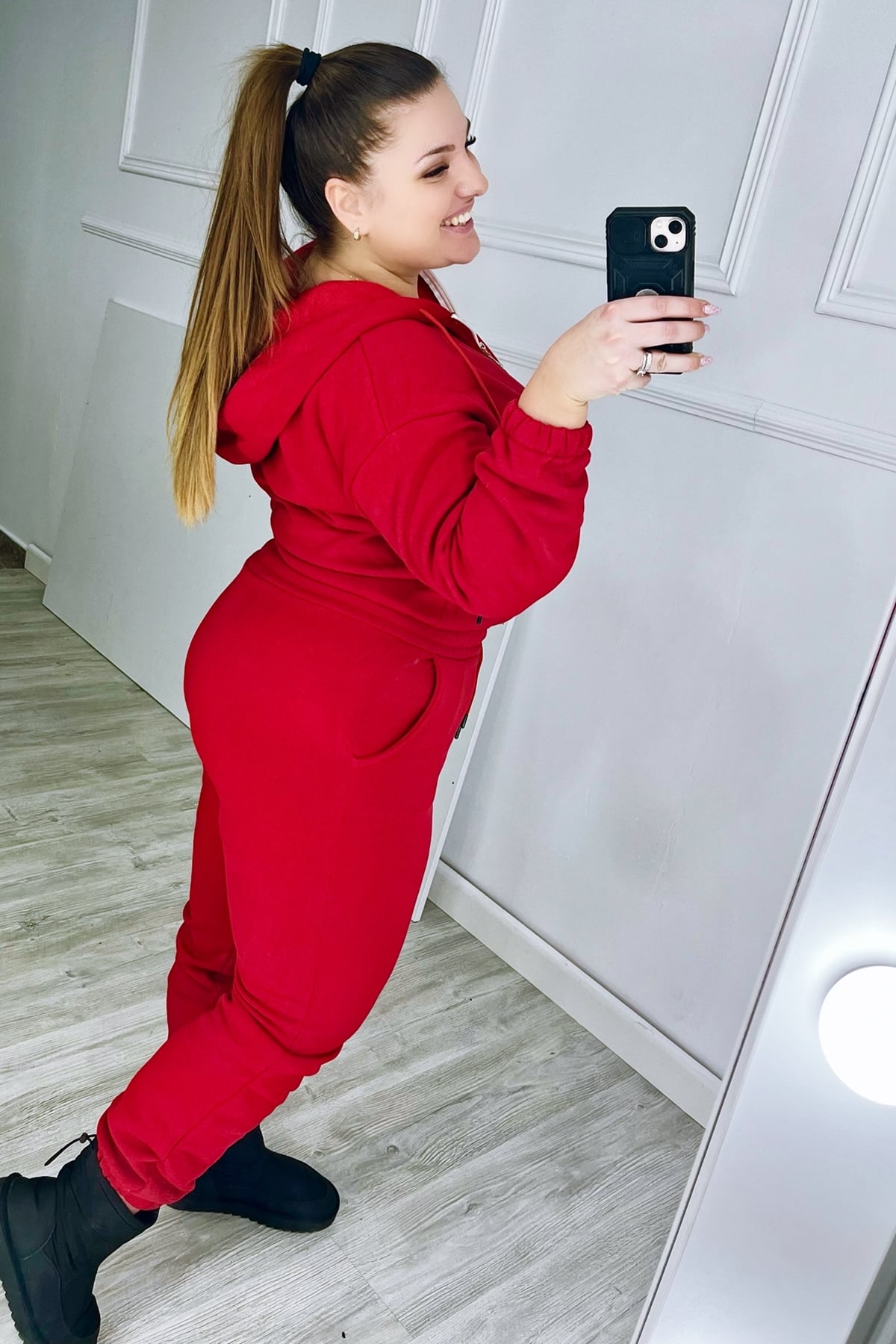 Trening dama marimi mari vatuit fermoar alb 3557-23