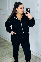 Trening dama marimi mari vatuit fermoar alb 3557-23