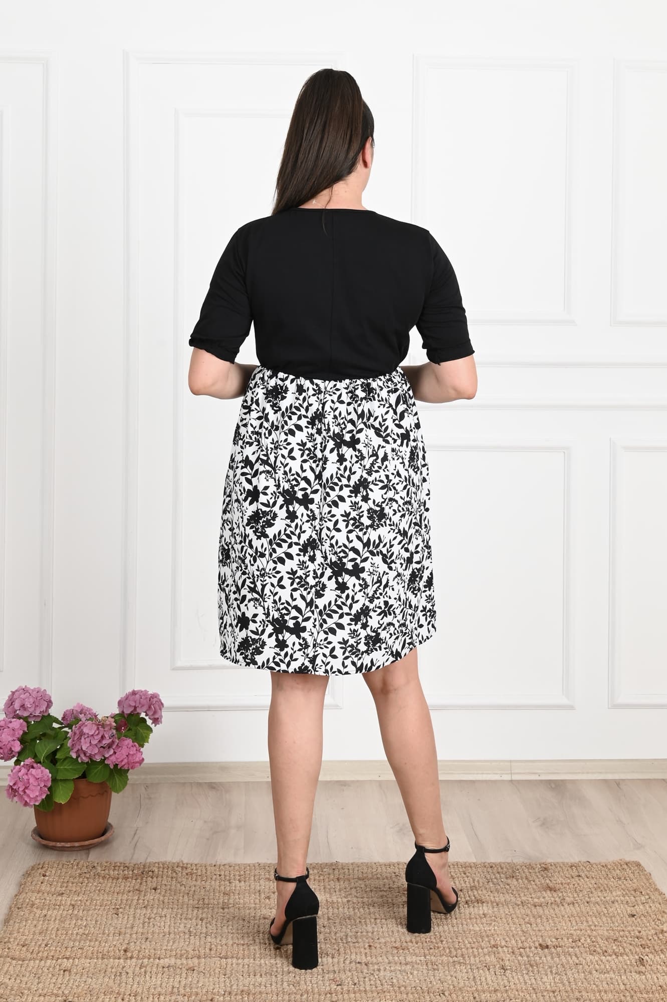 Rochie dama marimi mari cu nasturi 5086-22