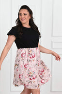 Rochie dama marimi mari imprimeu floral 5091-22