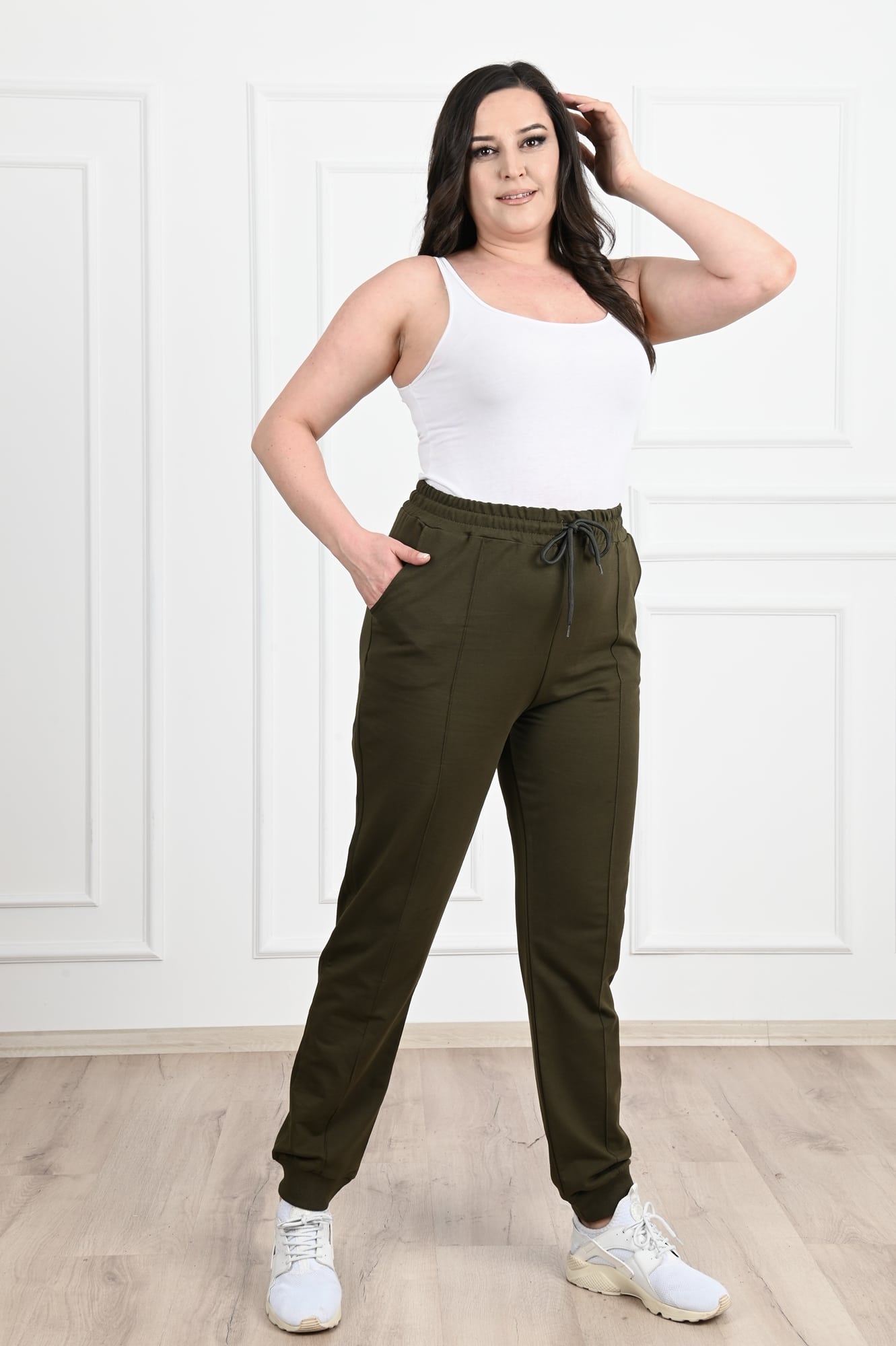 Pantalon dama marimi mari de trening 6068-22