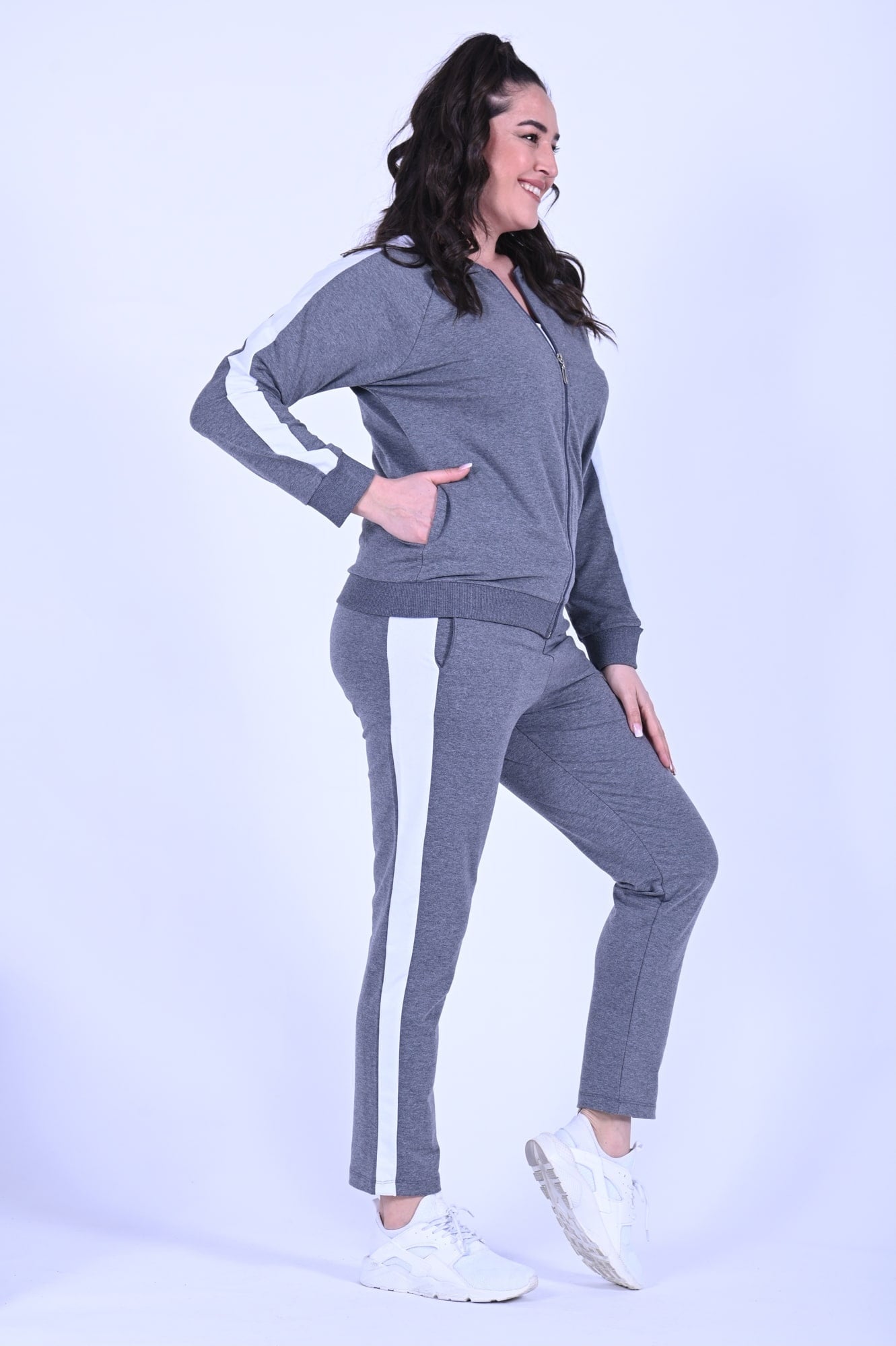Trening dama marimi mari cu dunga 6220-3