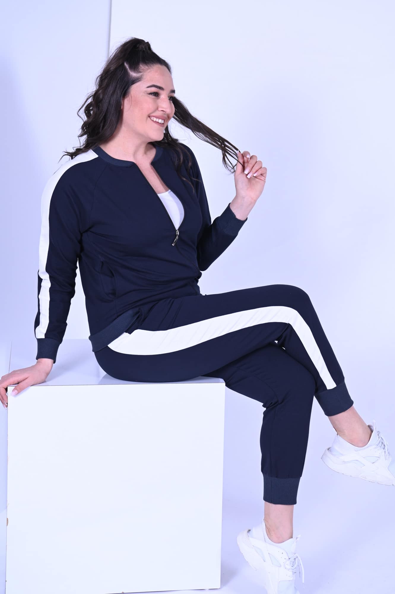Trening dama marimi mari cu dunga 6220-3